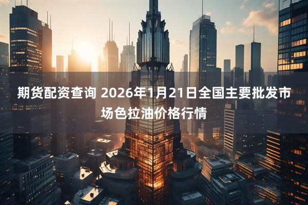期货配资查询 2026年1月21日全国主要批发市场色拉油价格行情